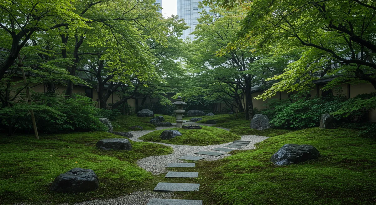 Meditation garden in Tokyo
