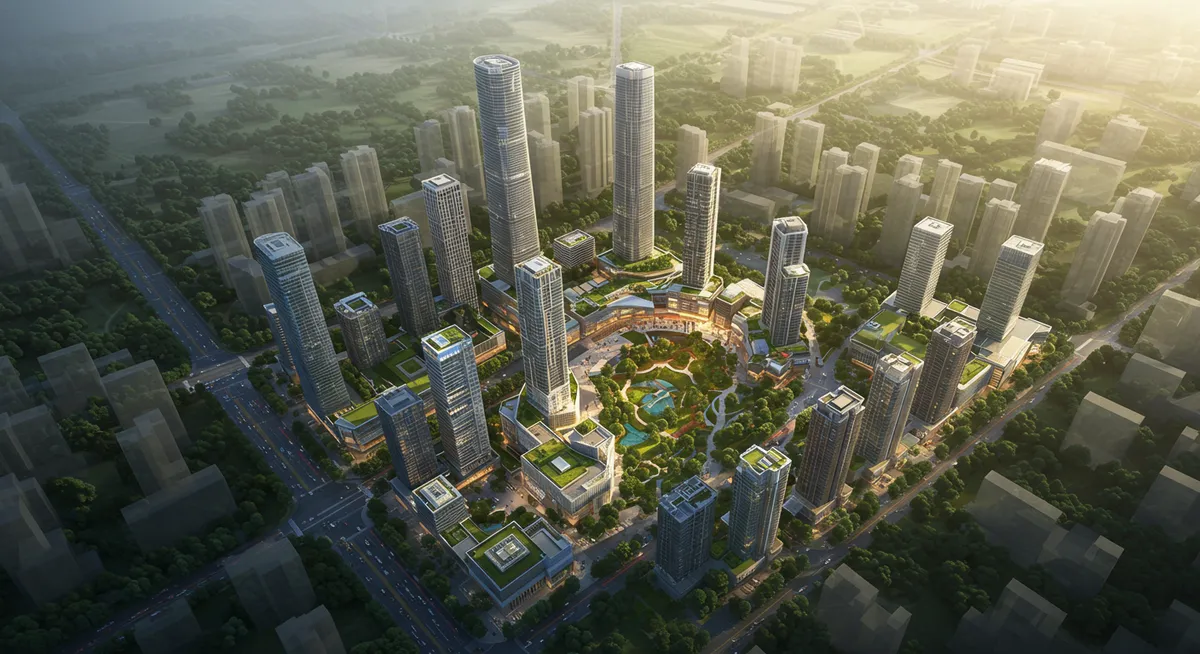 Zhujiang New Town Architecture Walk Map